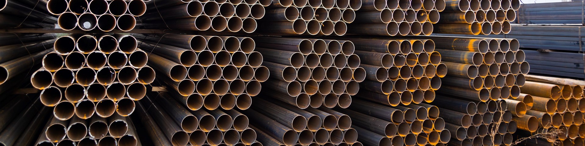 stacks of steel pipes